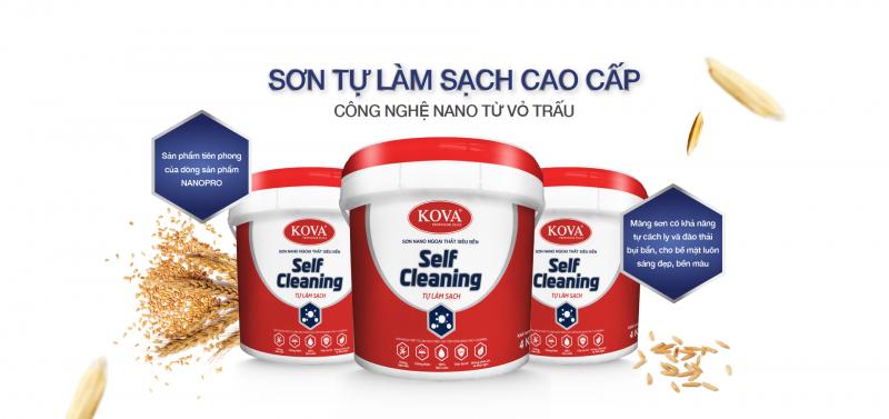 Sơn KOVA NANO Self- Cleaning Tự Làm Sạch
